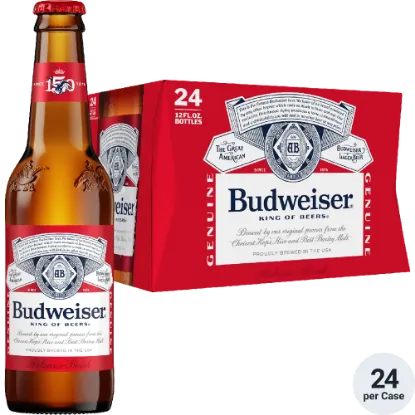 Picture of Budweiser 24 Pack 12 Ounce Bottles