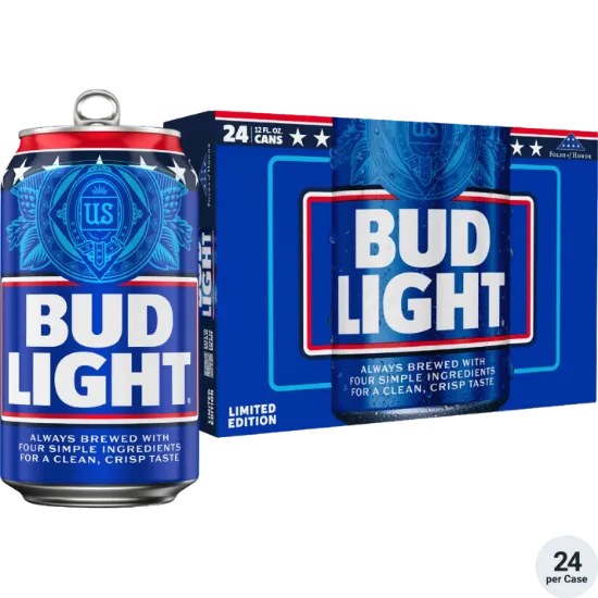 Picture of Bud Light 24 Pack 12 Ounce Cans
