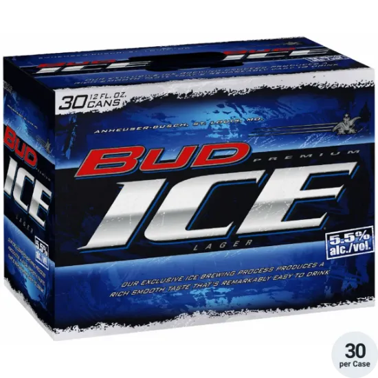 Picture of Bud Ice 30 Pack 12 Ounce Cans