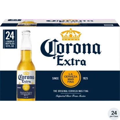 Picture of Corona Extra 24 Pack 12 Ounce Bottles