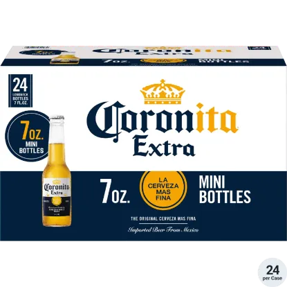Picture of Corona Extra Coronita 24 Pack 7 Ounce Bottles