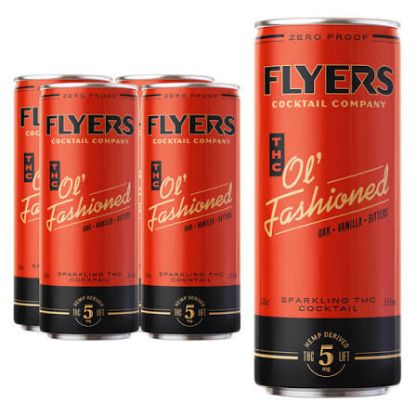 Picture of FLYERS OL FASHIONED THC 5MG 120Z 4PK