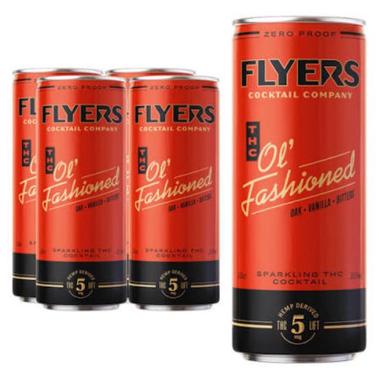 Picture of FLYERS OL FASHIONED THC 5MG 120Z 4PK
