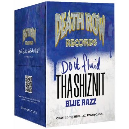 Picture of DEATH ROW BLUE RAZZ 5MG THC 12OZ 4PK