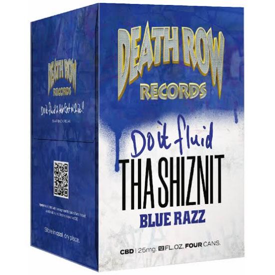 Picture of DEATH ROW BLUE RAZZ 5MG THC 12OZ 4PK